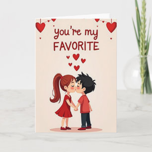 Du bist meine Lieblings-Love-Hearts-Karte Karte