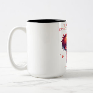 Du bist meine Lieblings-Person Minimalist T-Shirt Zweifarbige Tasse