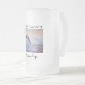 Du bist meine Lieblings-Personalisierte Mattierte Mattglas Bierglas (VorderseiteRechts)