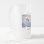 Du bist meine Lieblings-Personalisierte Mattierte Mattglas Bierglas (Vorderseite Links)