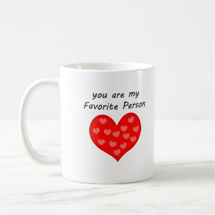Du bist meine Lieblingsperson Big Heart Tasse