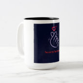 "Du bist meine Lieblingsperson" Keramik Tasse (Vorderseite Links)