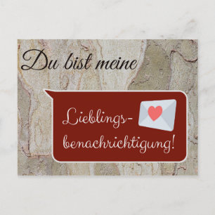 Du bist meine Lieblingswirtschaft! Postkarte