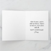 Du bist meine Lobster - Funny 8 Year Anniversary C Karte (Innenseite)