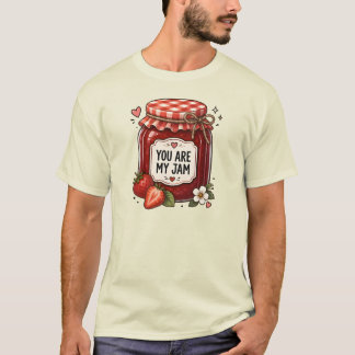Du bist meine Marmelade Süße Erdbeer-Glas-Ästhetik T-Shirt