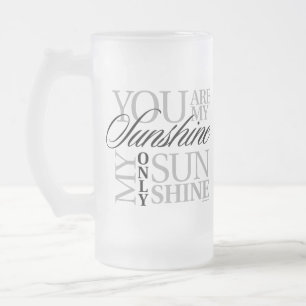 Du bist meine Mattierte Sonnenschein-Glass-Bier-Ta Mattglas Bierglas