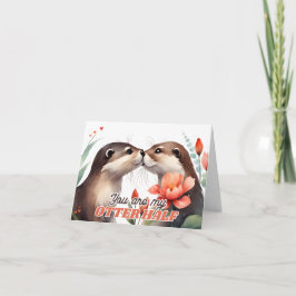 Du bist meine Otter Half Otter, die Valentine küss Karte