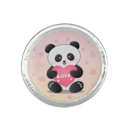 Du bist meine panda-mische Liebe Ring