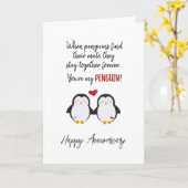 Du bist meine PENGUIN-Jubiläumskarte Karte (Gelbe Blume)