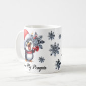 Du bist meine Penguin Weihnachten-Tasse Kaffeetasse (Vorderseite Links)