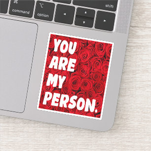 Du bist meine Person Aufkleber