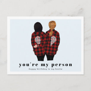 Du bist meine Person   Best Friend Birthday Postkarte