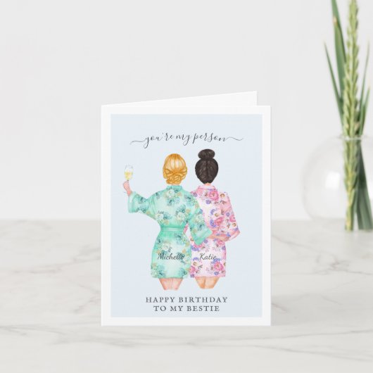 Du bist meine Person | Best Friends Birthday Card Karte (Vorderseite)