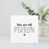 Du bist meine Person, die eine Flachkarte hat Karte (Stehend Vorderseite)