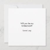 Du bist meine Person, die eine Flachkarte hat Karte (Rückseite)