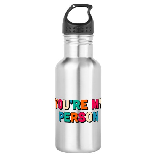 Du bist meine Person Edelstahlflasche (Vorderseite)