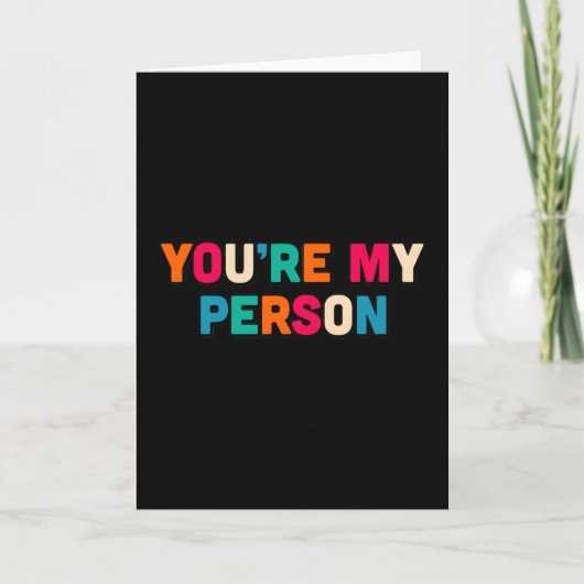 Du bist meine Person Karte (Vorderseite)