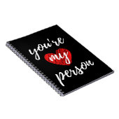 Du bist meine Person Notizblock (Rechte Seite)