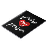 Du bist meine Person Notizblock (Linke Seite)