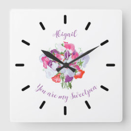 Du bist meine Personalisierte Maueruhr Quadratische Wanduhr