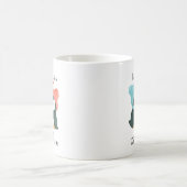 Du bist meine Pinguin - Individuelle Name Paare Kaffeetasse (Mittel)