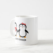 Du bist meine Pinguin-Tasse - Adortable Romantisch Kaffeetasse (Vorderseite Links)