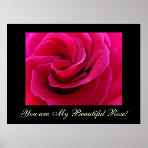 Du bist meine schöne Rose! Kunstdruckgeschenke Ger Poster