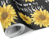 Du bist meine schwarze und helle Sonnenblume Geschenkpapier (Rolleneckpunkt)