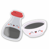 Du bist meine Soja-, Soja- und Sushi-Paare. Aufkleber (Vorderseite)