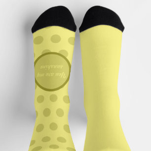 Du bist meine Sonne Polka-Punkt-Schuhsöckchen Socken