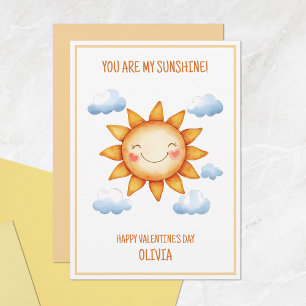 Du bist meine Sonne Süßer glücklicher Valentinstag Feiertagskarte