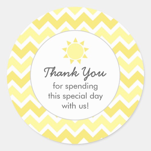 Du bist meine Sonnen-Gefälligkeitstasche danke Runder Aufkleber (Vorderseite)