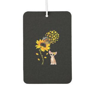 Du bist meine Sonnenblume Chihuahua Männer Frauen Autolufterfrischer