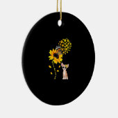 Du bist meine Sonnenblume Chihuahua Männer Frauen Keramik Ornament (Rechts)