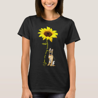 Du bist meine Sonnenblume Deutsche Schäferhirte Ma T-Shirt