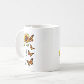 Du bist meine Sonnenblume Personalisiert Kaffeetasse (Vorderseite Links)