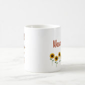 Du bist meine Sonnenblume Personalisiert Kaffeetasse (Mittel)
