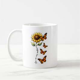 Du bist meine Sonnenblume Personalisiert Kaffeetasse