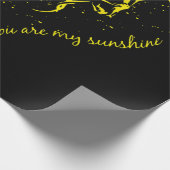Du bist meine Sonnenblume und mein Pferd Geschenkpapier (Ecke)
