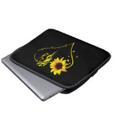 Du bist meine Sonnenblume und mein Pferd Laptopschutzhülle (Vorne Knopf)