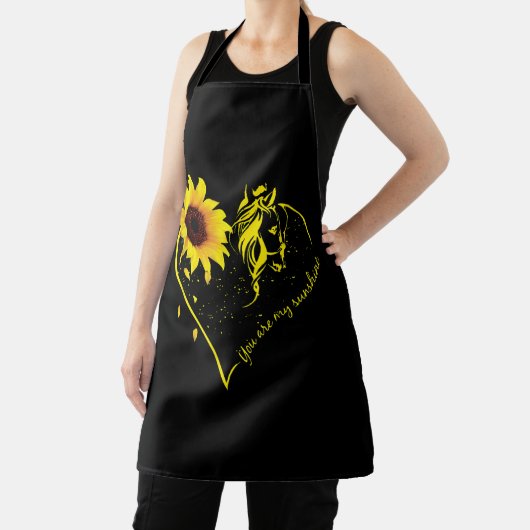Du bist meine Sonnenblume und mein Pferd Schürze (InSitu)