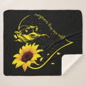 Du bist meine Sonnenblume und mein Pferd Sherpadecke (Vorderseite (Horizontal))