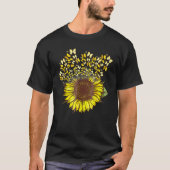 Du bist meine Sonnenblume und Schmetterlinge T-Shirt (Vorderseite)