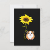 Du bist meine Sonnenblumen-Guinea Mama Dankeskarte (Vorderseite)