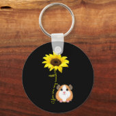 Du bist meine Sonnenblumen-Guinea Mama Schlüsselanhänger (Vorderseite)