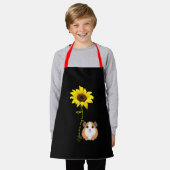 Du bist meine Sonnenblumen-Guinea Mama Schürze (Getragen)