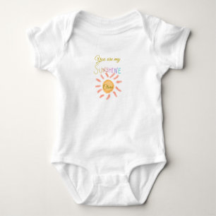 Du bist meine sonnengelbe orange Sonnenstrahlen hi Baby Strampler