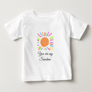 Du bist meine sonnengelbe orange Sonnenstrahlen hi Baby T-shirt