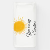 Du bist meine sonnengelbe orange Sonnenstrahlen hi Banner (Vertikal)