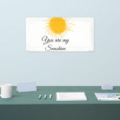 Du bist meine sonnengelbe orange Sonnenstrahlen hi Banner (Messe)